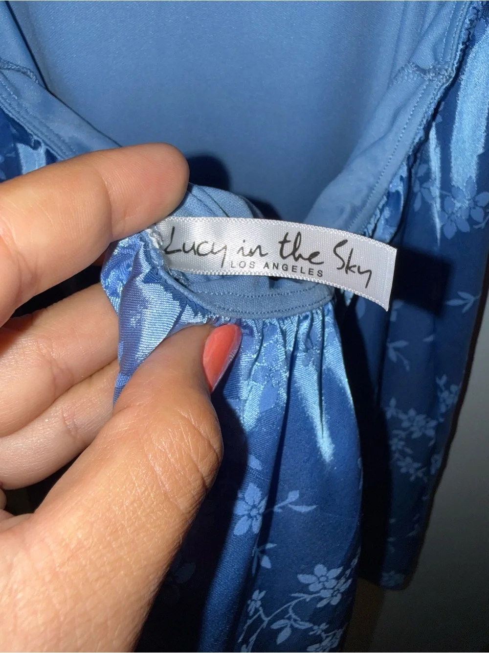 Lucy in the Sky Satin Floral Dress